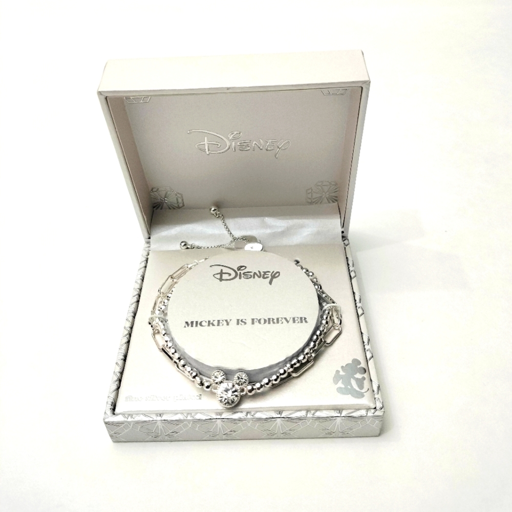 Disney Mickey Mouse silver plated Bracelet. Brasalete plateado